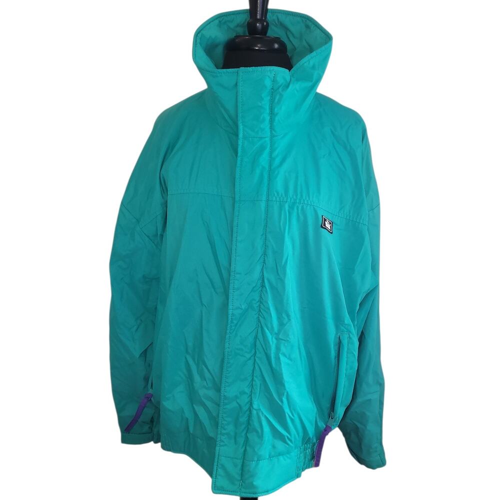 VTG Woolrich Nu Jade Nylon Jacket L Teal Purple EUC